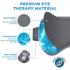 Luguiic eye mask with reinforced nose bridge for effective light blocking.