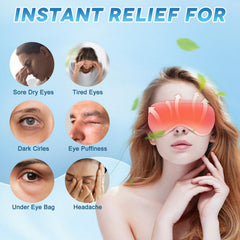 Luguiic soft Lycra eye mask with breathable fabric for all-night comfort.