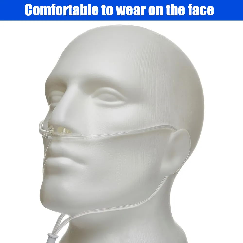 Luisddi nasal cannula with standard connector compatible with most concentrators.