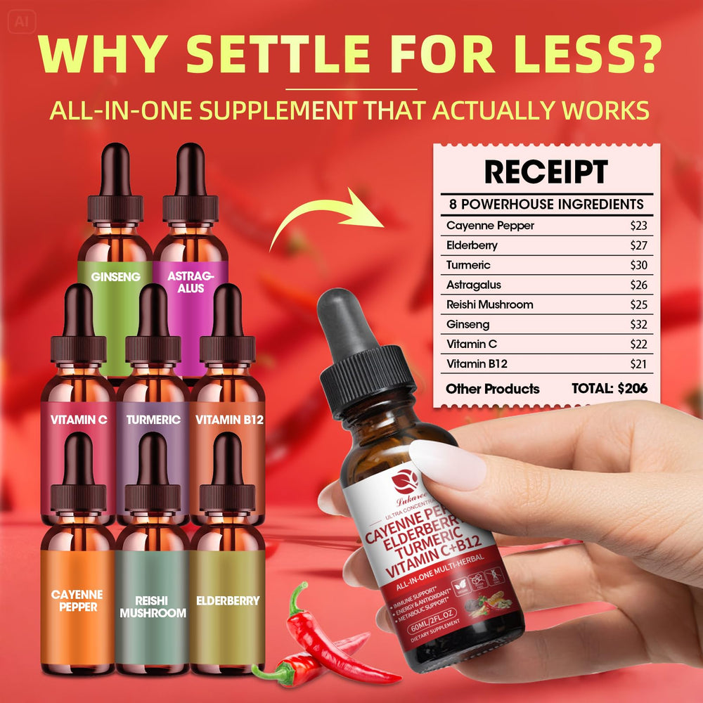 Lukaree Cayenne Pepper Drops lifestyle image showing convenient daily routine.