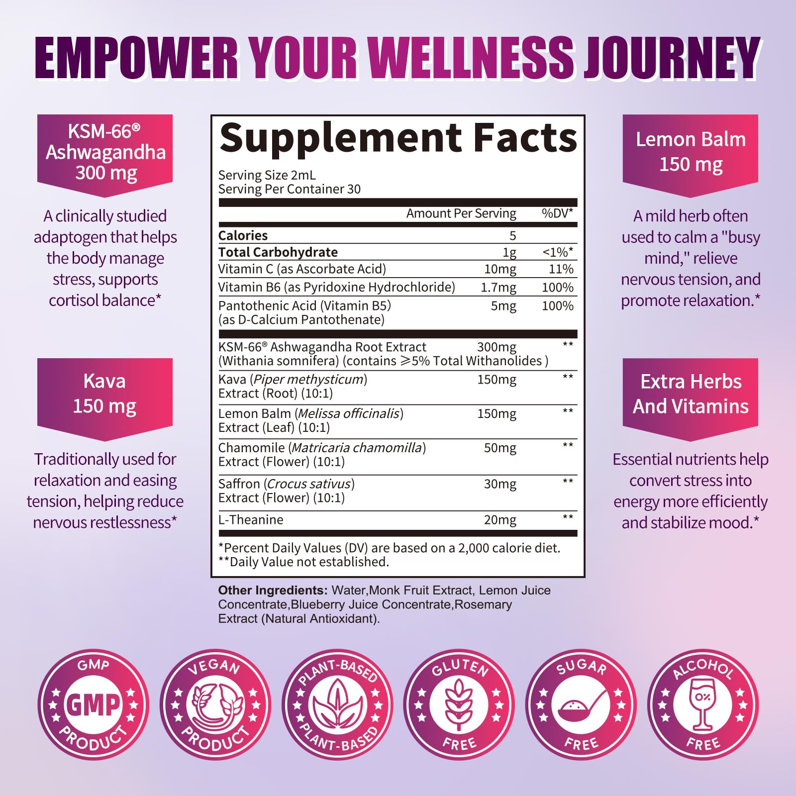Liquid drops stirred into a cup of water for quick consumption.