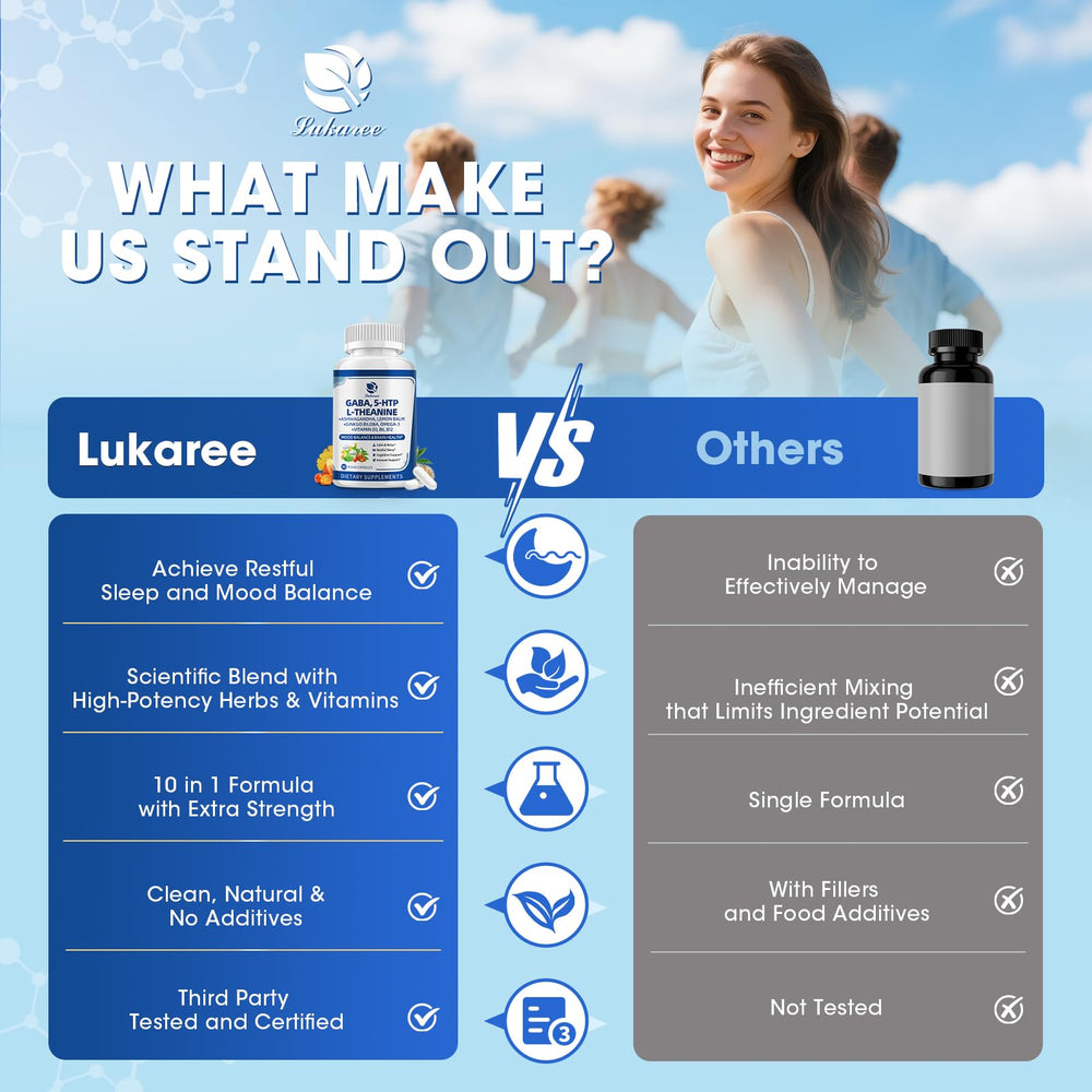 Lukaree ingredient label close-up with vegan and GMP hints