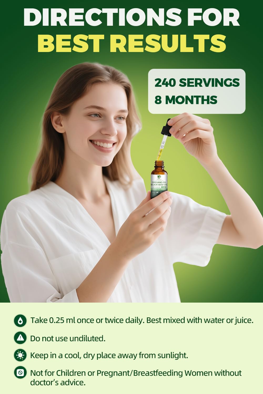Lukaree Oil of Oregano 4-in-1 close-up reveals rich oil and ready-to-use design.