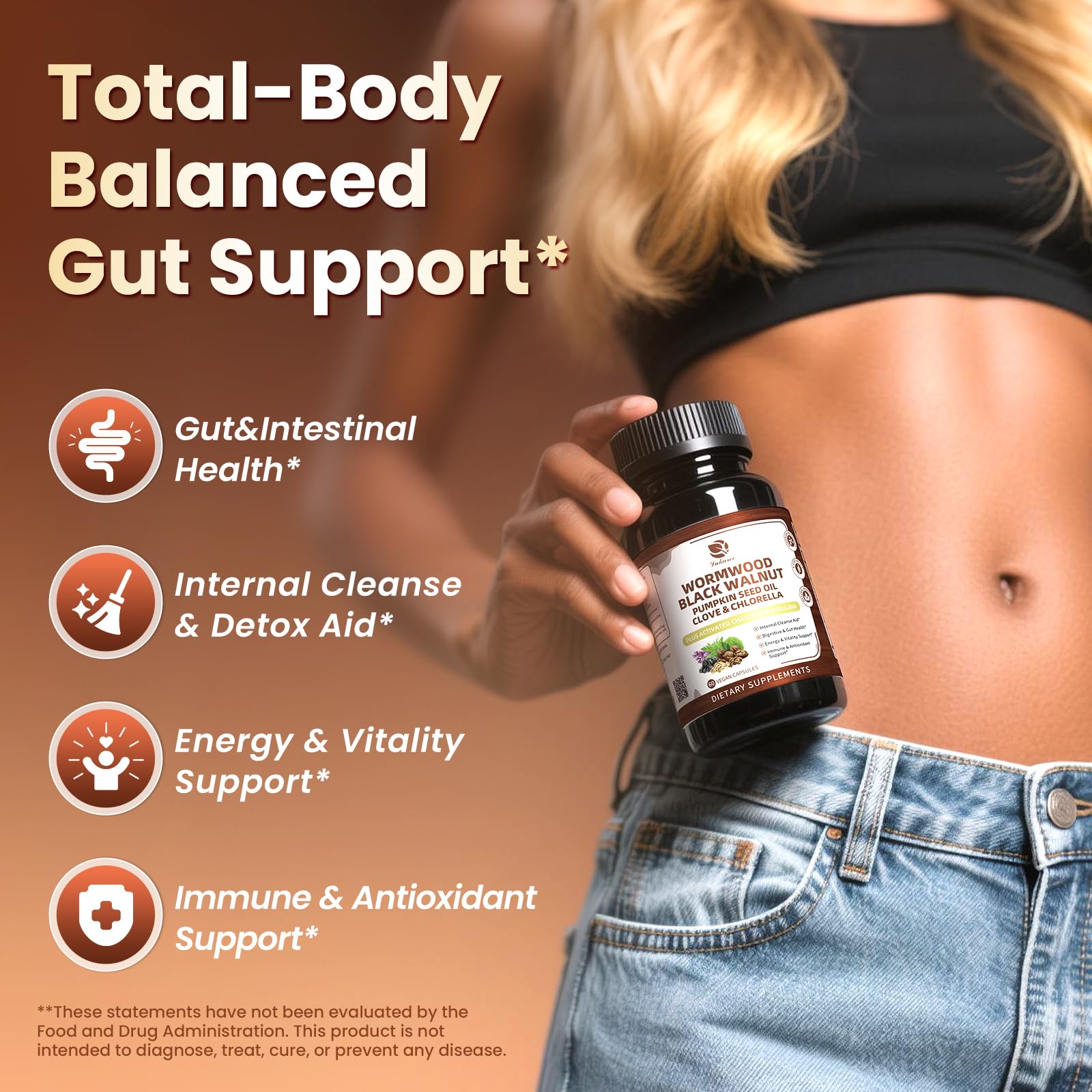 Lukaree pumpkin seed oil capsule emphasizes gut nourishment and plant-based nutrition.