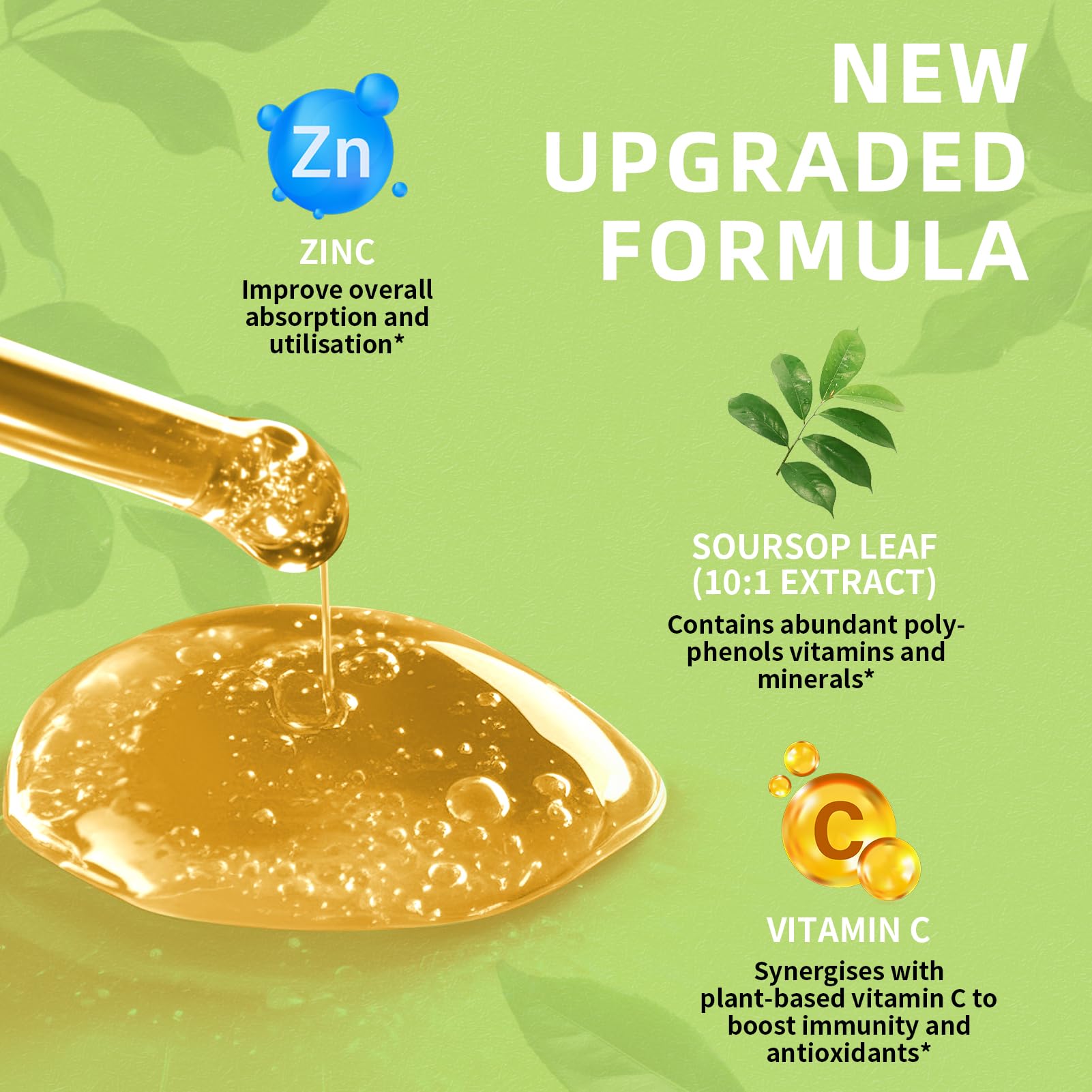 Lukaree Pure Soursop Leaves Extract close-up highlighting purity and potency