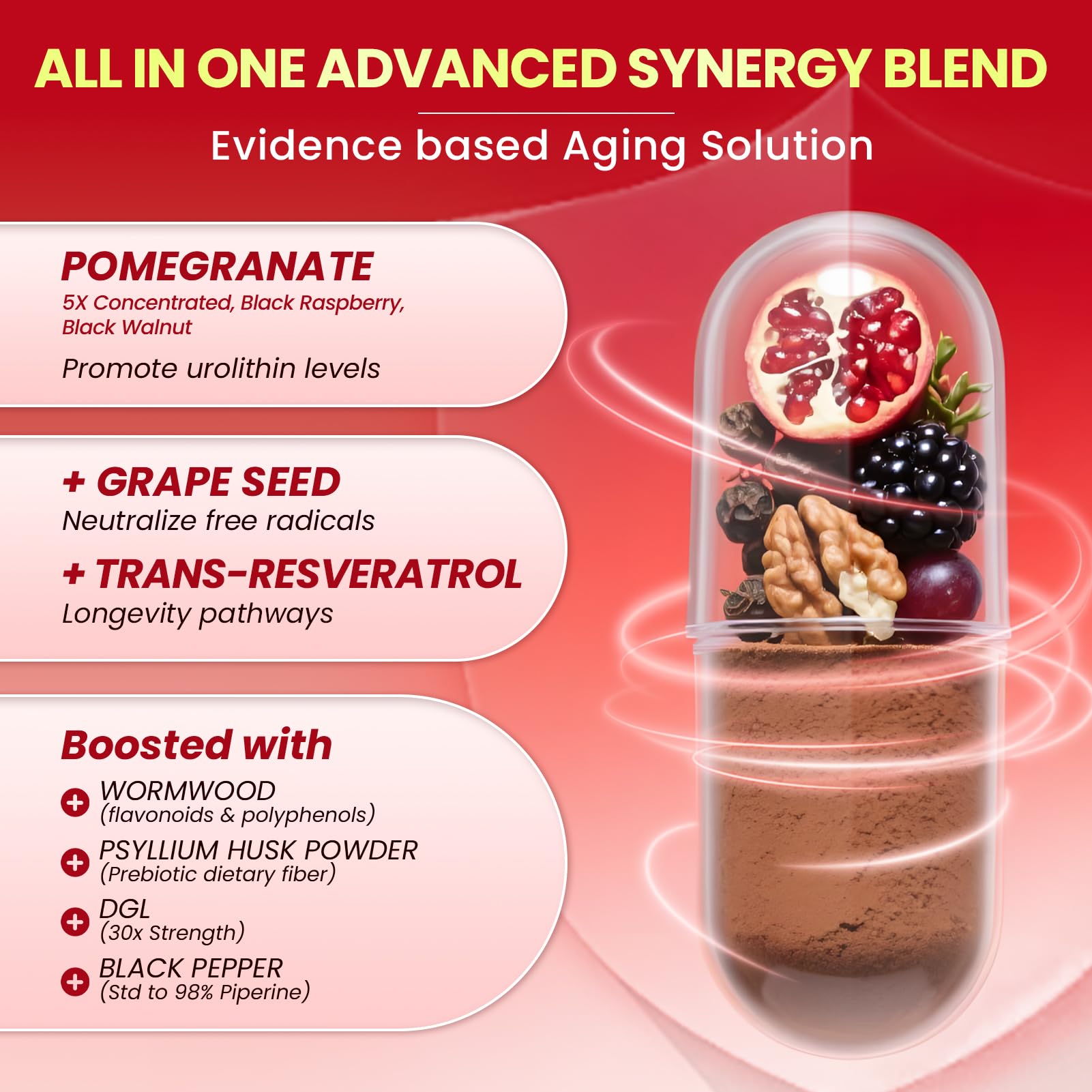 Lukaree triple-source ellagitannin blend highlights diverse polyphenol sources.