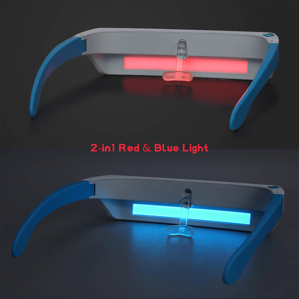 Lukirch 670nm red light mode glasses deliver gentle eye comfort.