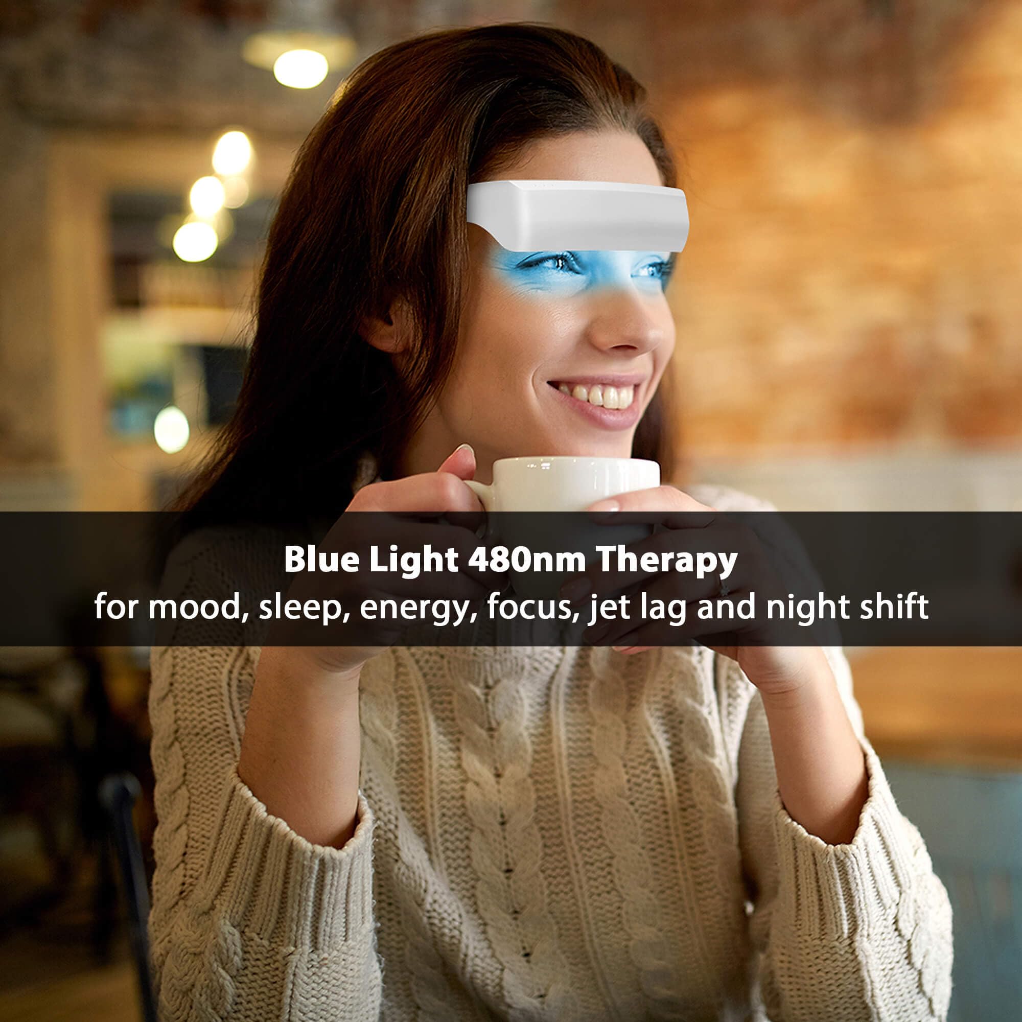 Lukirch UV-free blue and red light for safe daily exposure.