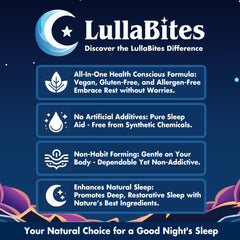 Strawberry flavor gummies provide pleasant taste during a nighttime routine.