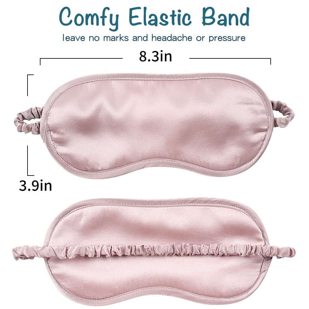 LULUSILK eye mask with light-blocking silk to reduce glare during rest