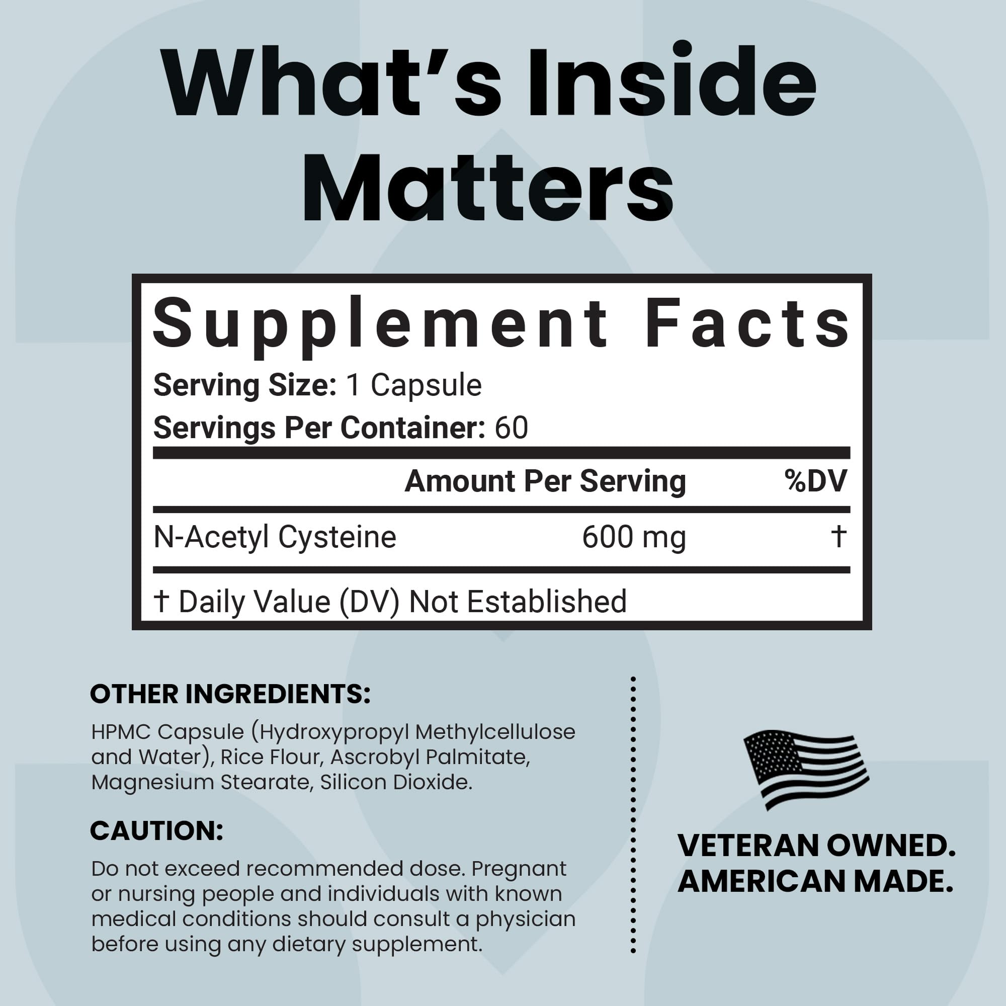 Luma NAC 600mg packaging highlighting USA-made, GMP-certified quality.