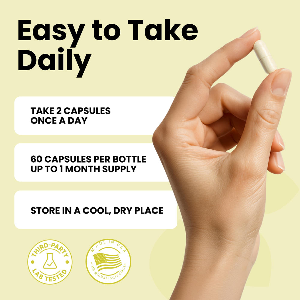 Capsules arranged on desk for easy daily use