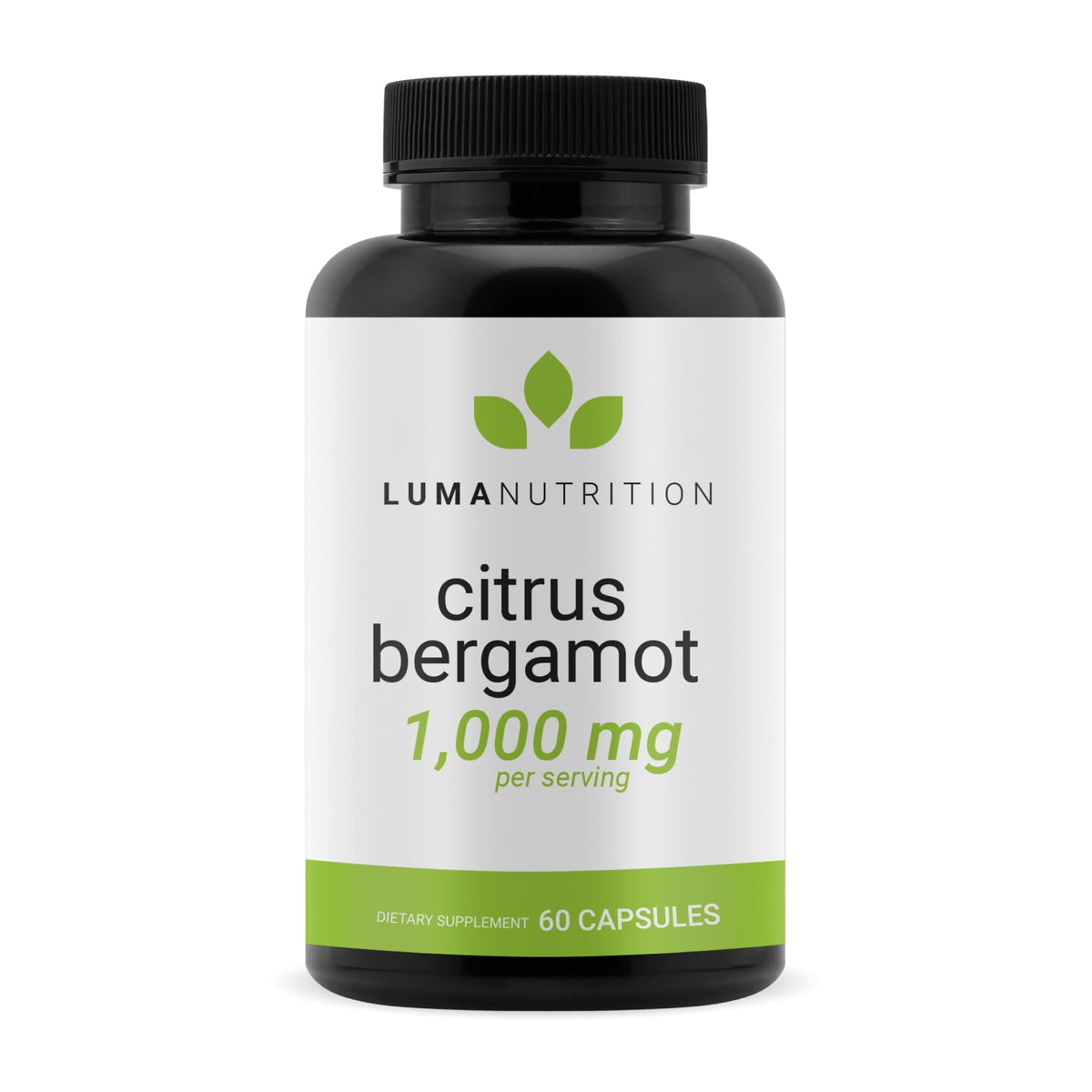 Luma Nutrition Citrus Bergamot 1000mg bottle for daily wellness.