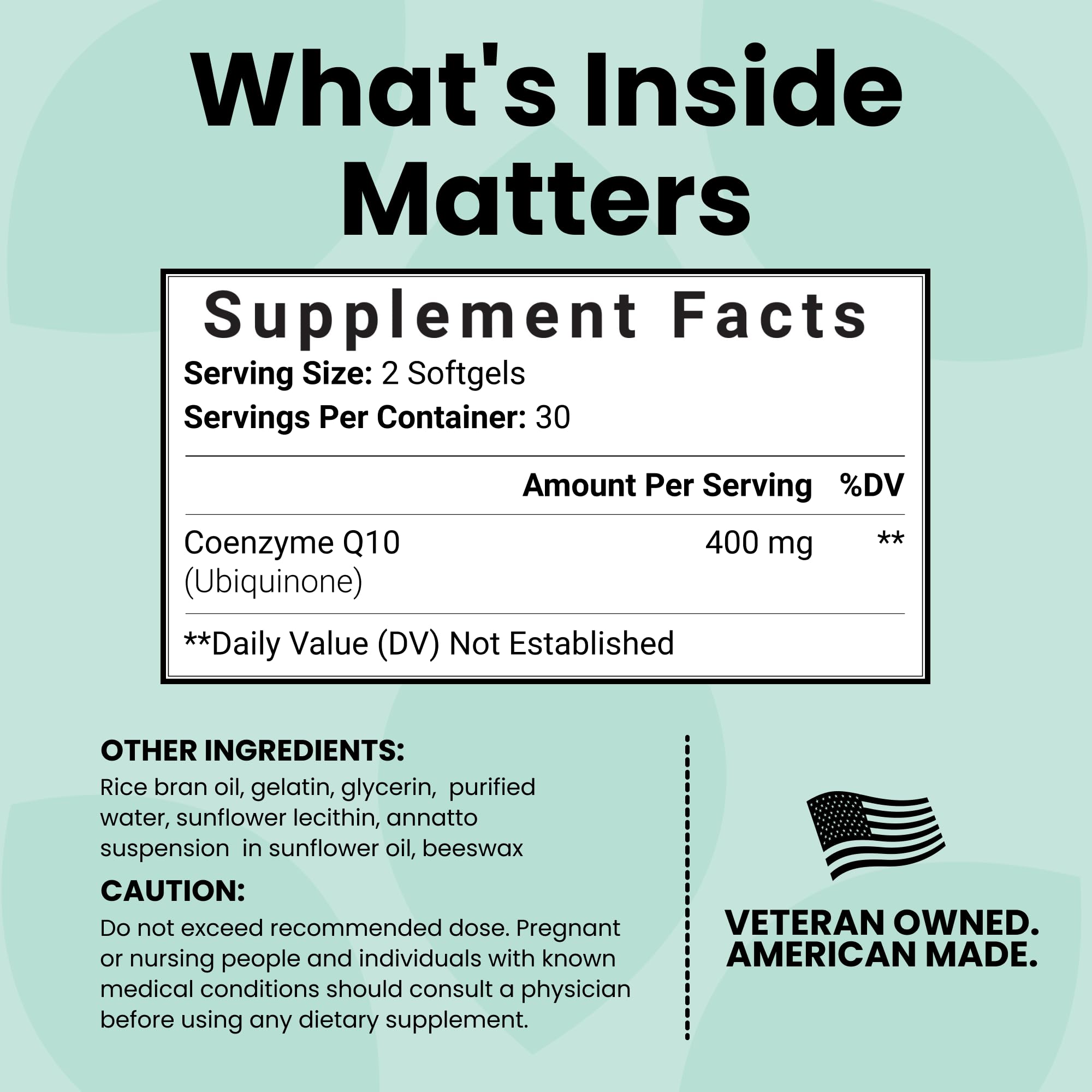 Luma Nutrition CoQ10 label emphasizes non-GMO and gluten-free features.