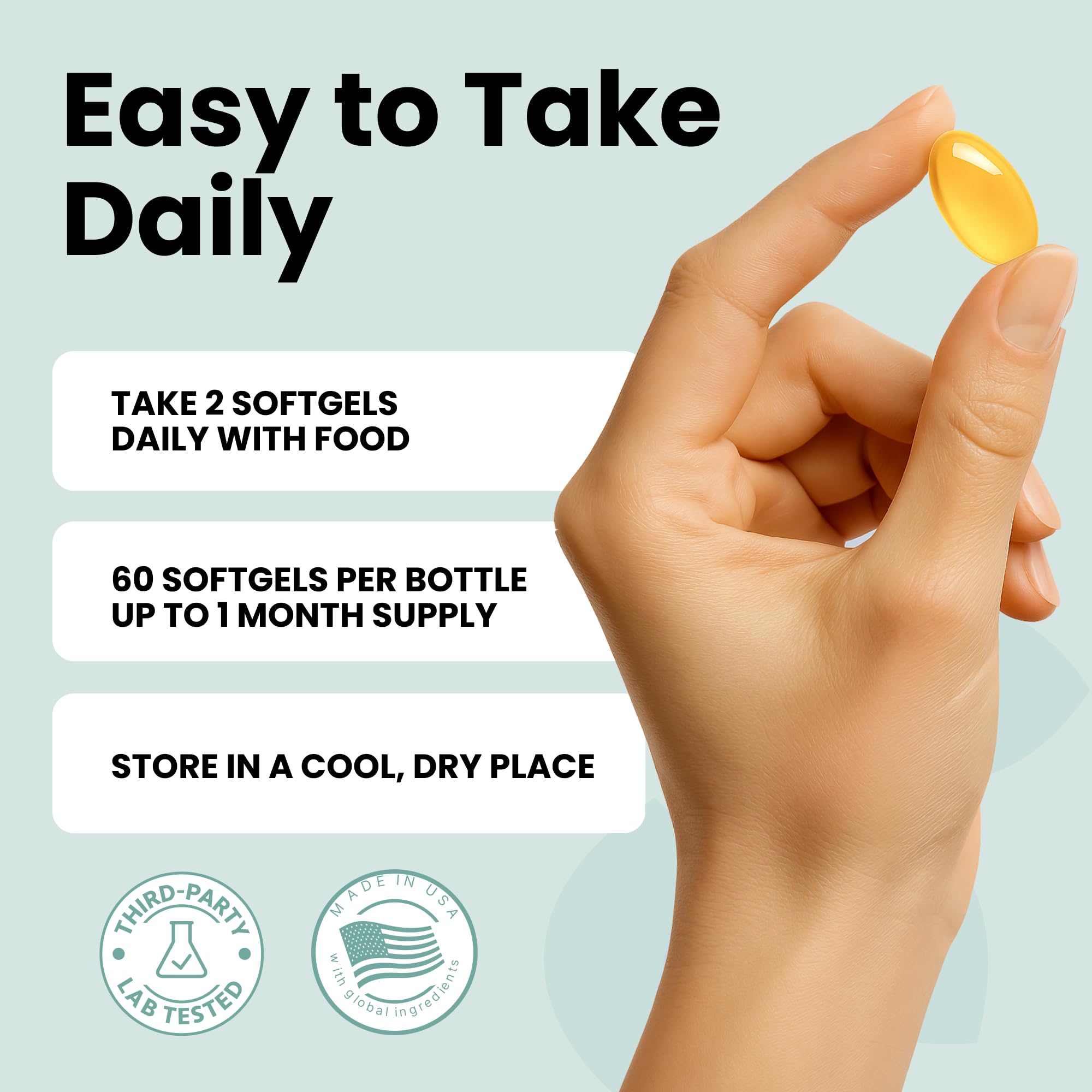 Subscription-pack image with 60 softgels for monthly replenishment