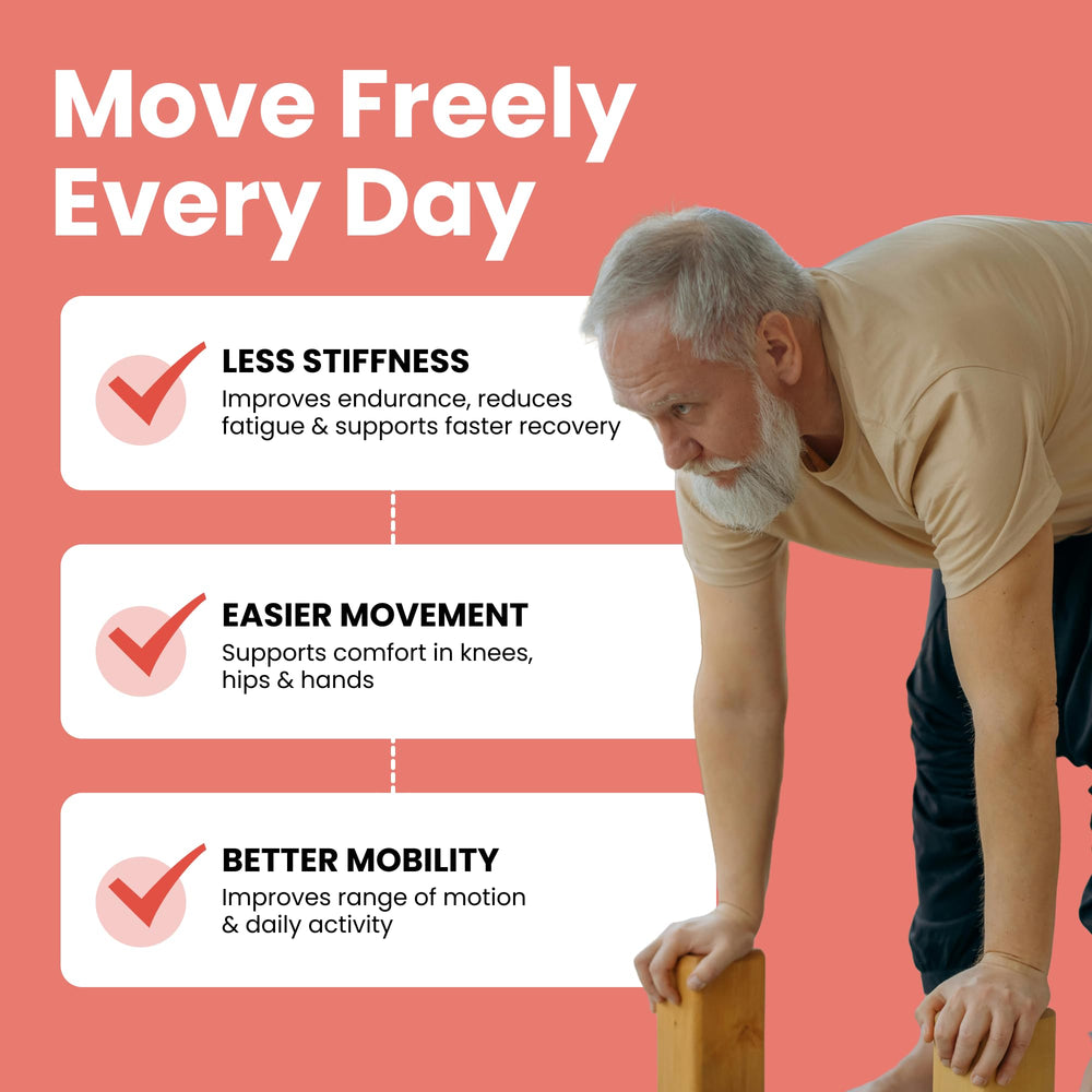 Luma Nutrition capsules closeup for daily mobility support
