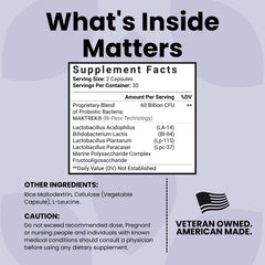 Luma Nutrition Probiotics capsules ready for daily routine to support gut health