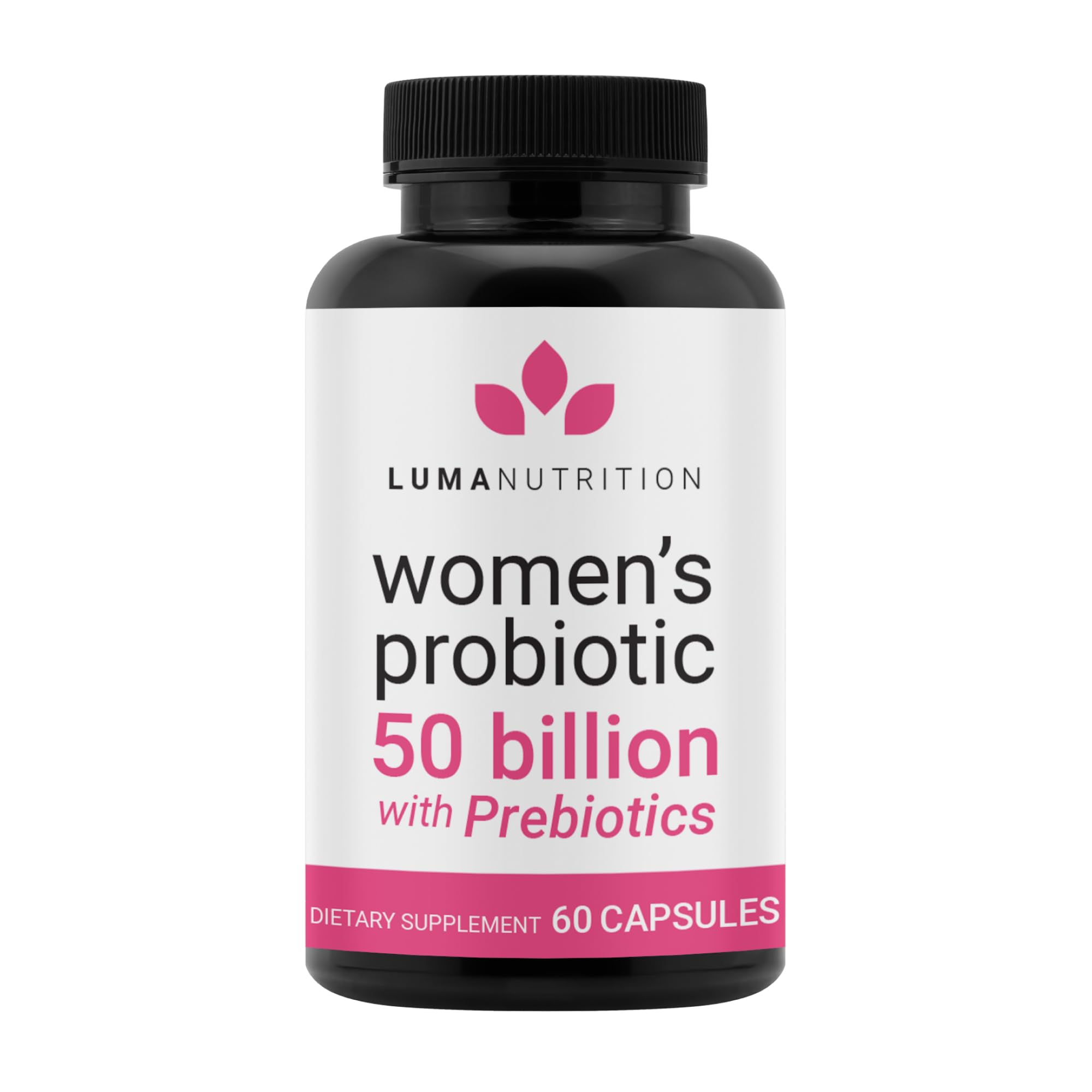 Luma Nutrition Probiotics for Women bottle with 50B CFU support for digestion