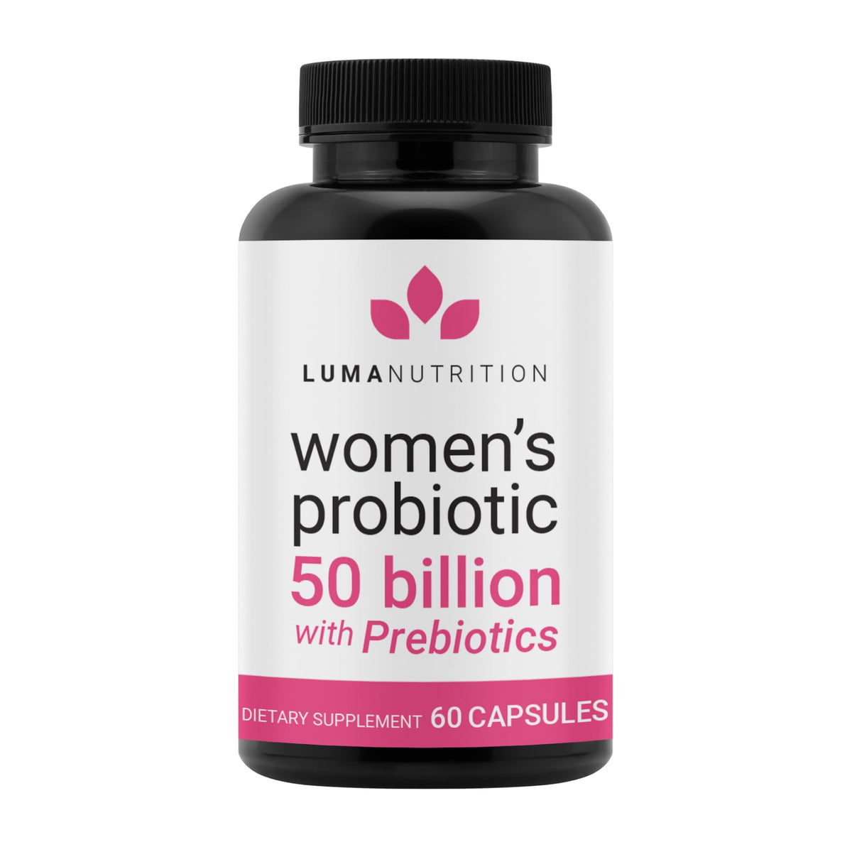 Luma Nutrition Probiotics for Women bottle with 50B CFU support for digestion