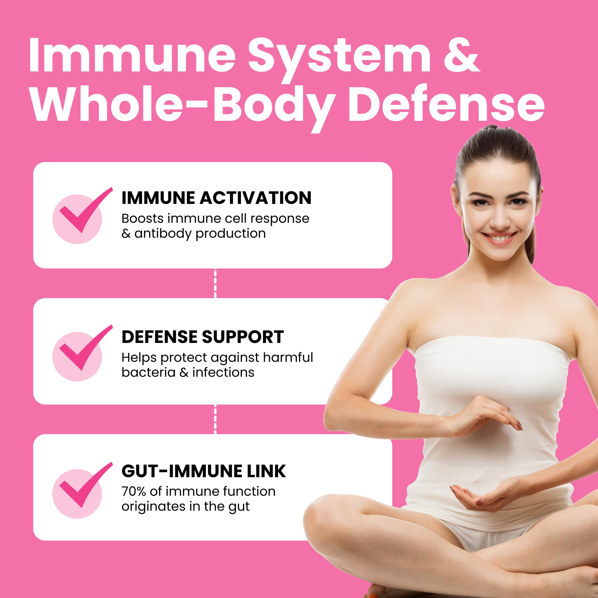 Luma Nutrition Probiotics for Women capsules highlighting Lactobacillus reuteri for immune support