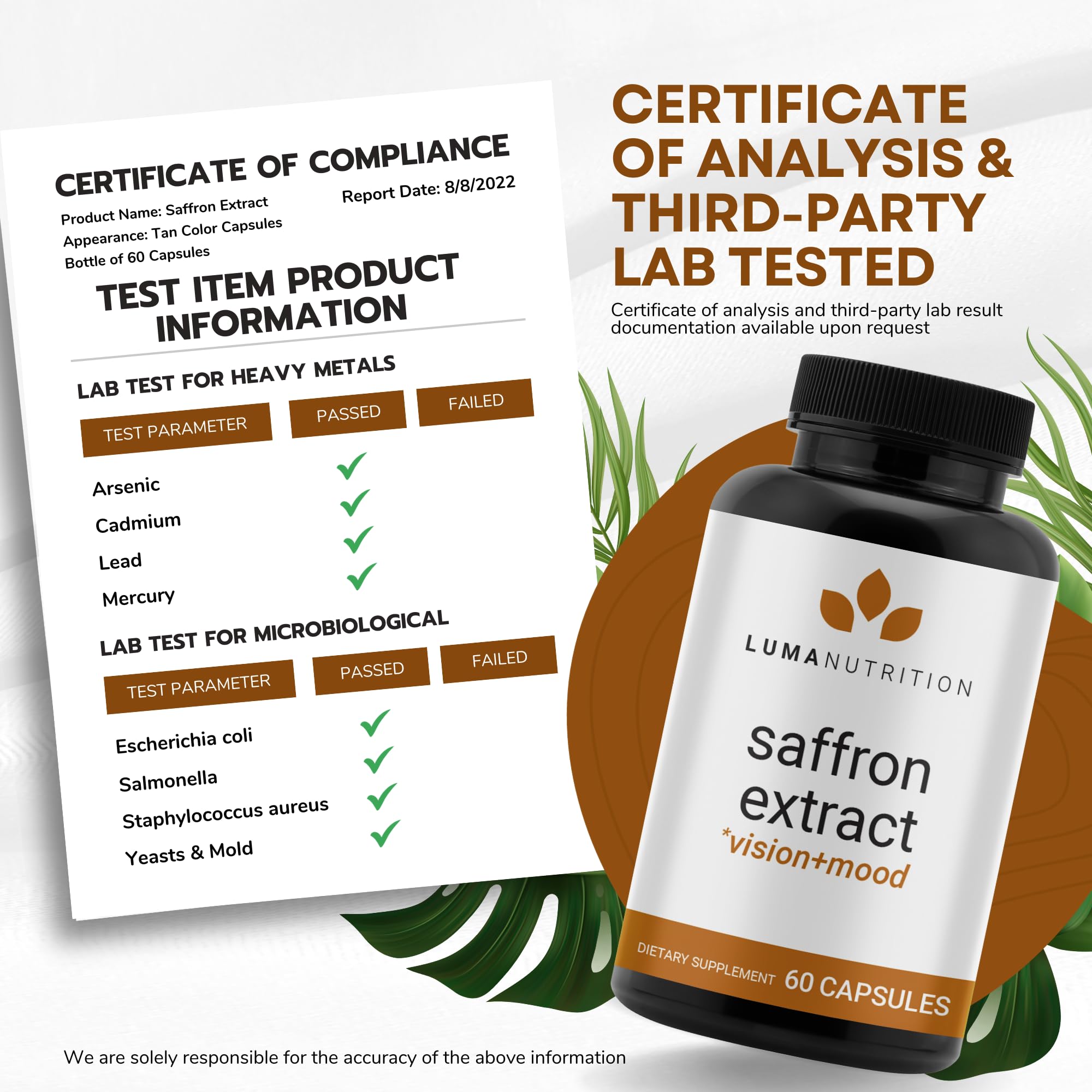 Pouring saffron capsules from bottle for a simple daily routine