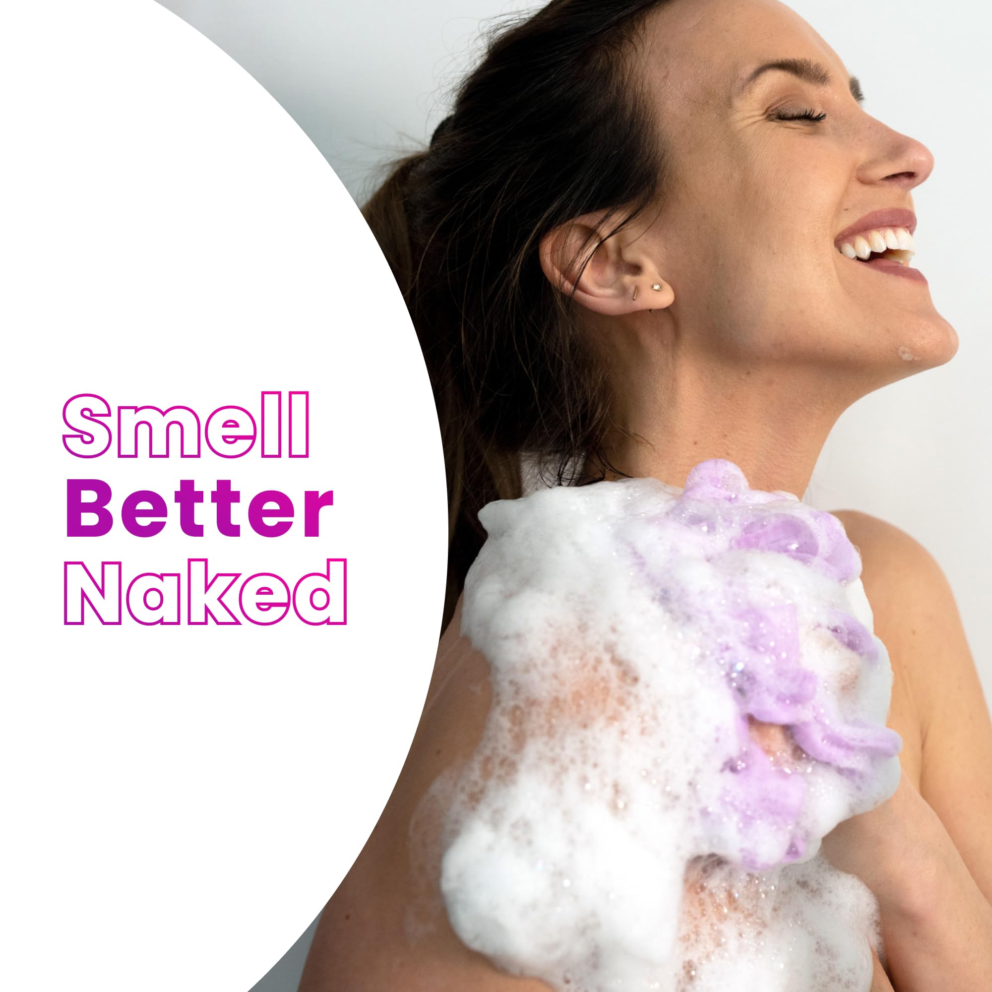 Lume Acidified Body Wash under-arm-use demonstrates targeted cleansing after sweating.