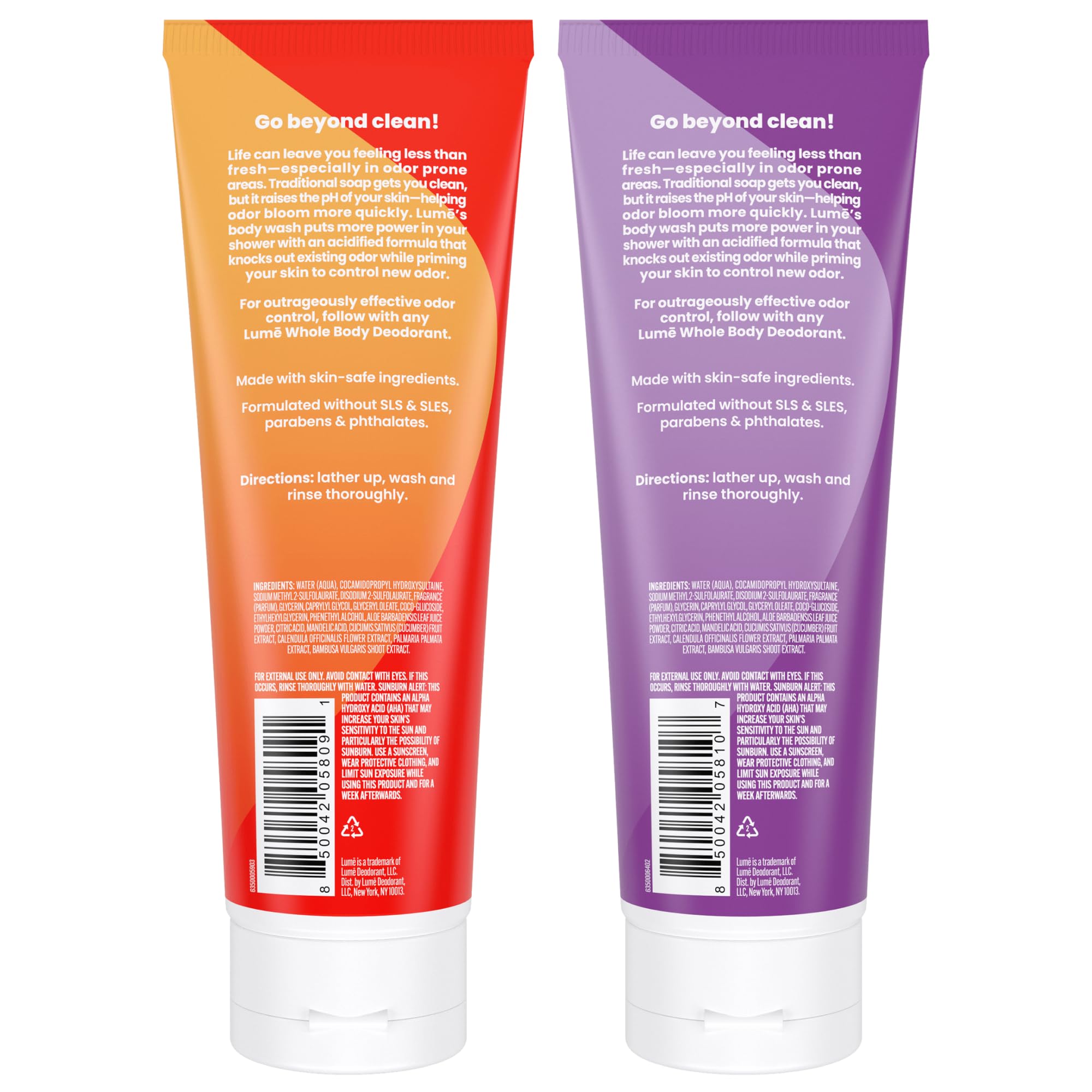 Towel and Lume bottle suggesting daily cleansing before deodorant use