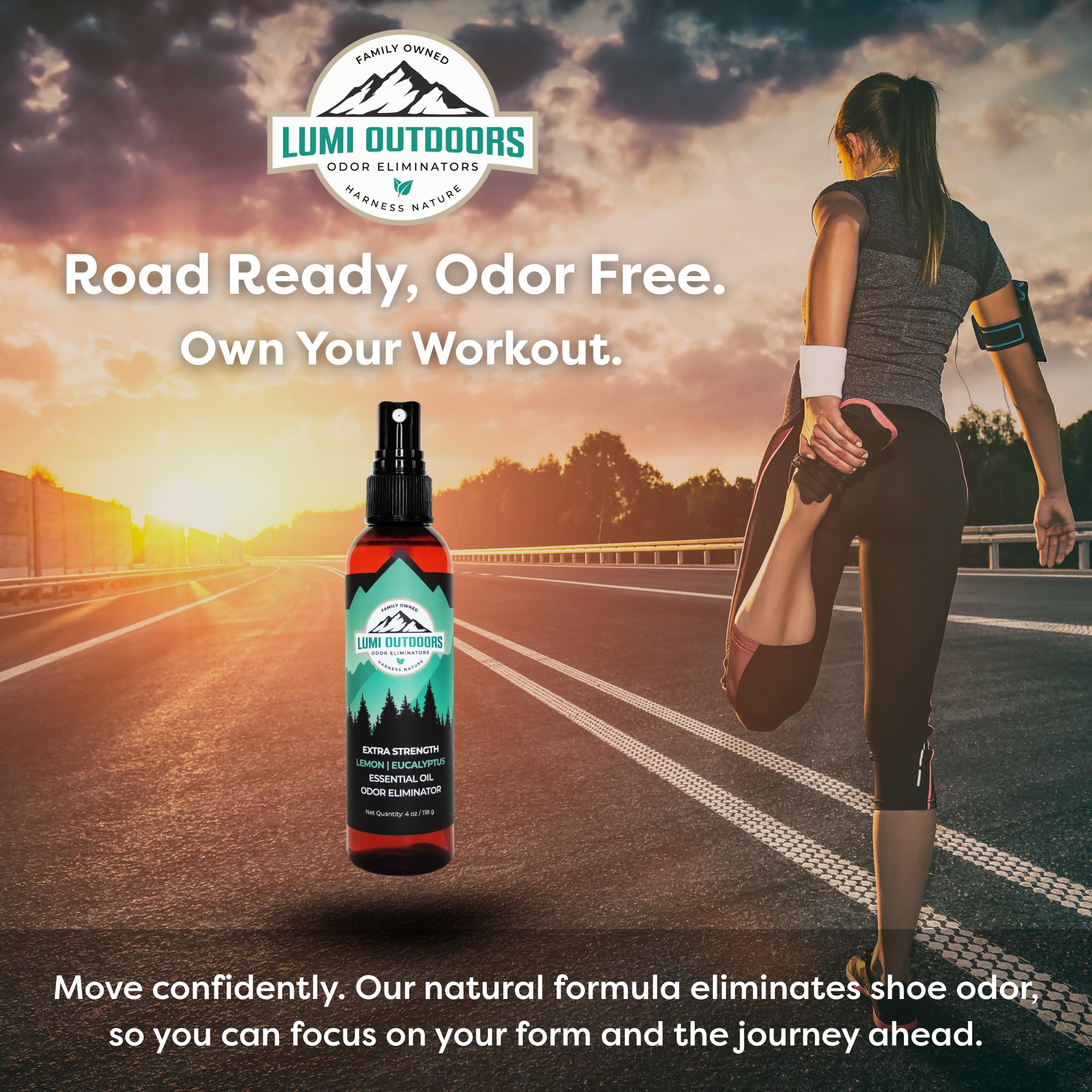 Lumi Outdoors mildew odor eliminator helps remove musty locker room smells