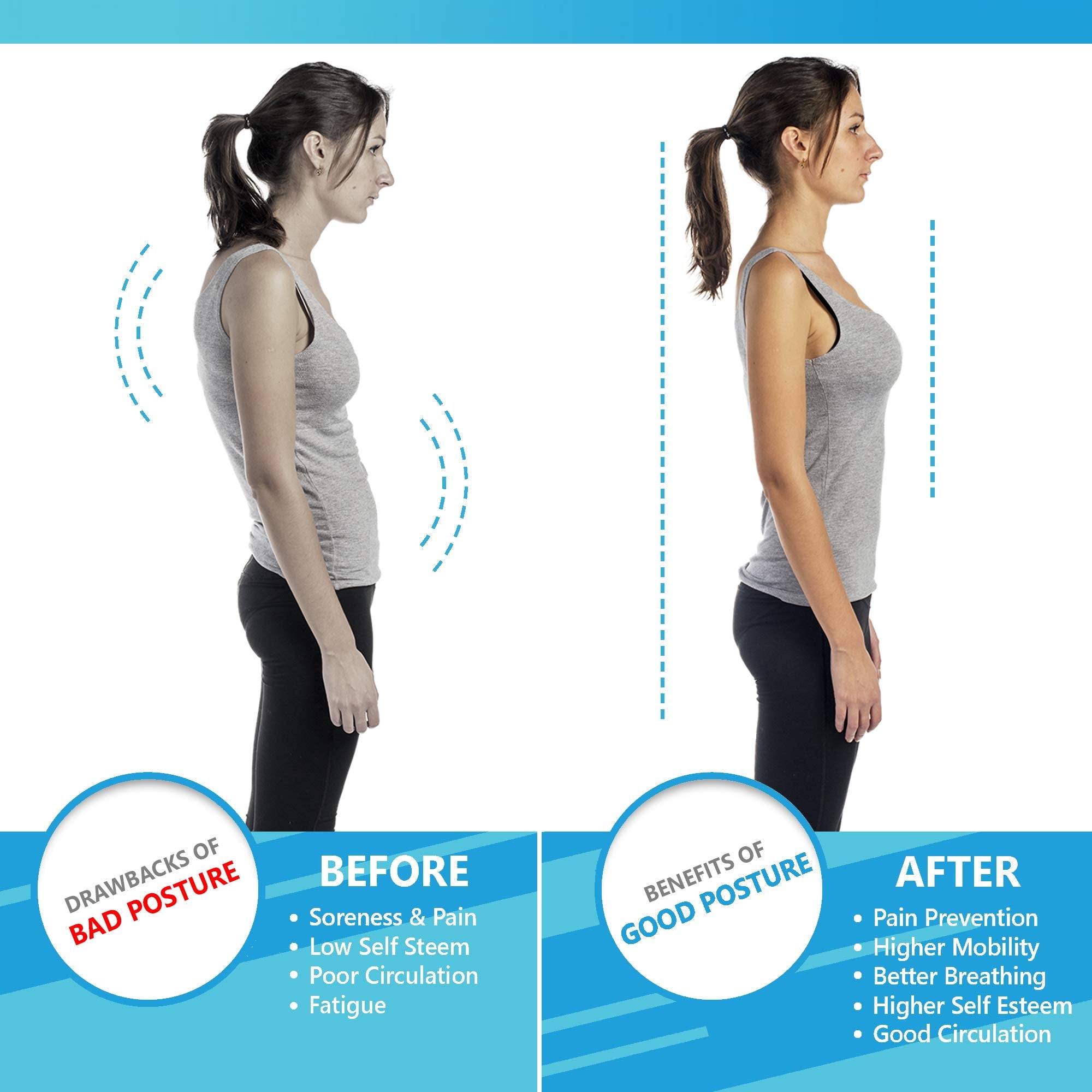 Lumia Wellness back stretcher positioned on an office chair for posture-friendly relief.
