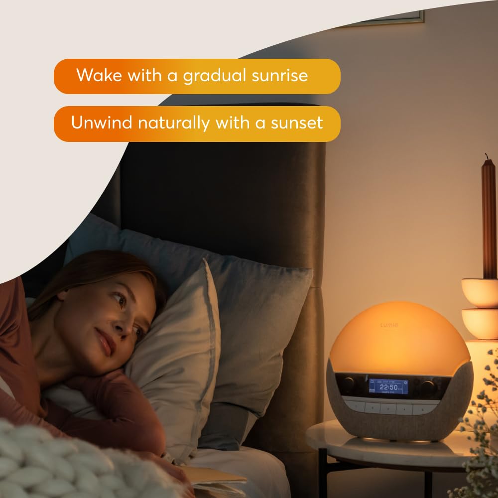 Lumie Bodyclock Luxe 700FM dimmable LEDs mirror natural dawn and dusk