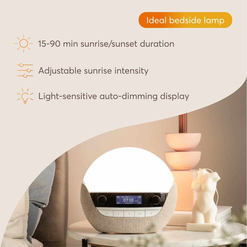 Lumie Bodyclock Luxe 700FM seven-day alarm for routines