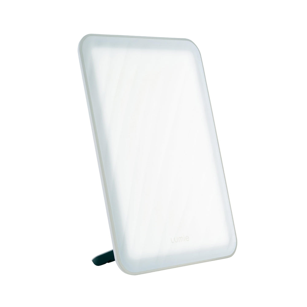 Lumie Vitamin L lamp front view highlighting portable daylight therapy