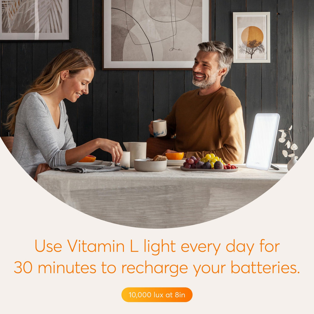 Lumie Vitamin L portrait orientation supports targeted placement