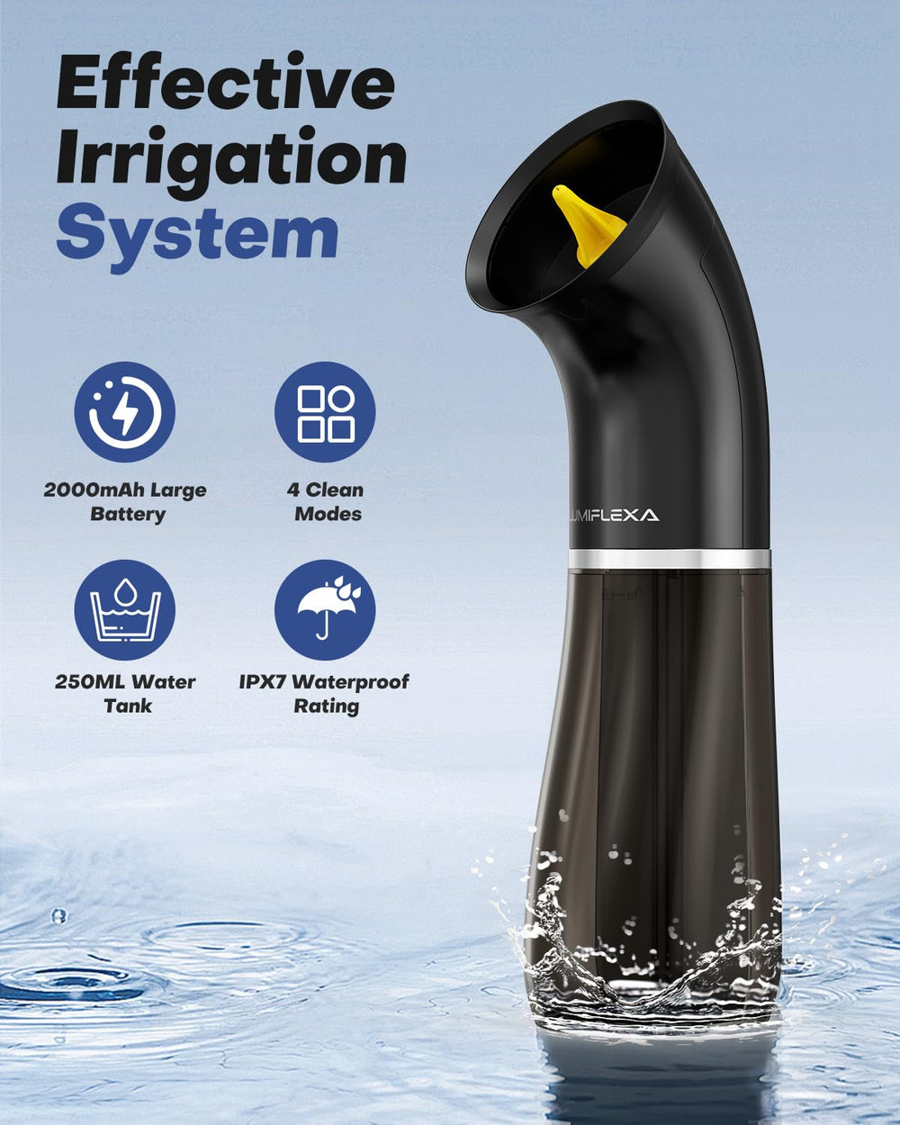 Lumiflexa one-handed operation promotes easy daily maintenance.