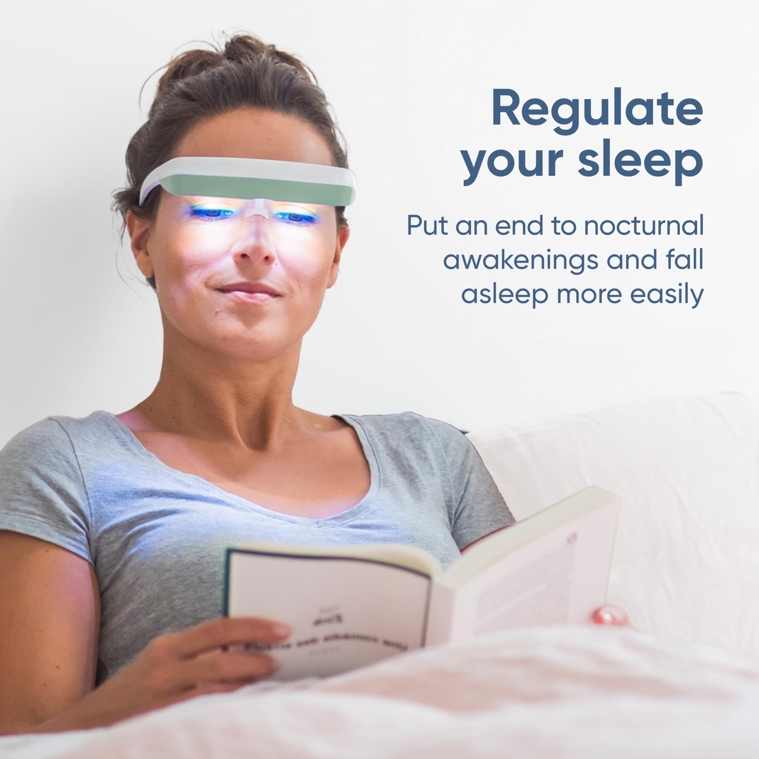 Luminette 3 slim profile offers comfortable, lightweight wear during sessions.
