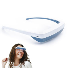 Luminette 3 light therapy glasses worn on-the-go for mood and energy support.