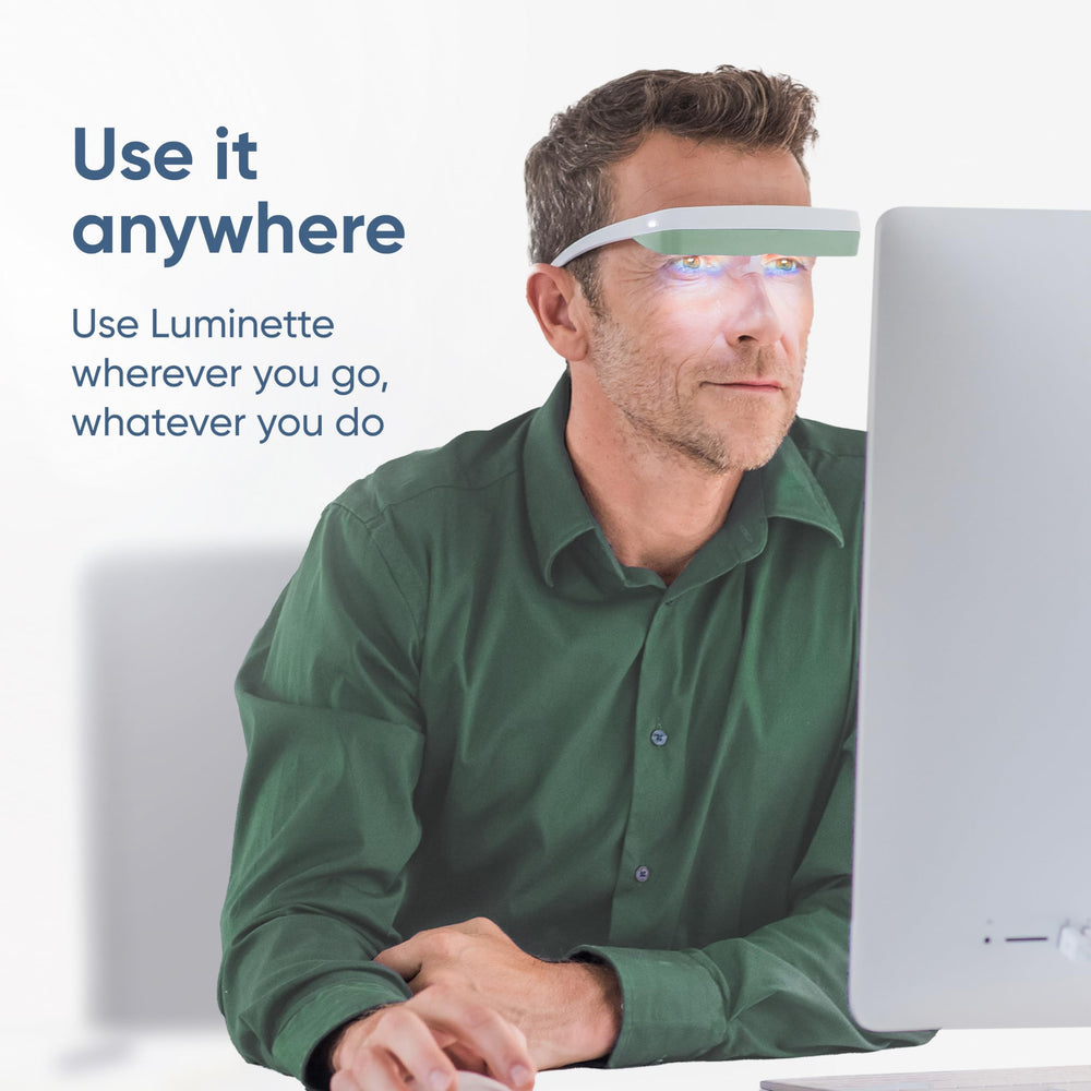 Luminette 3 compact and travel-friendly design for trips and commutes.