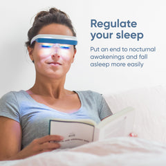 Slim-profile Luminette 3 glasses rest comfortably during wear.