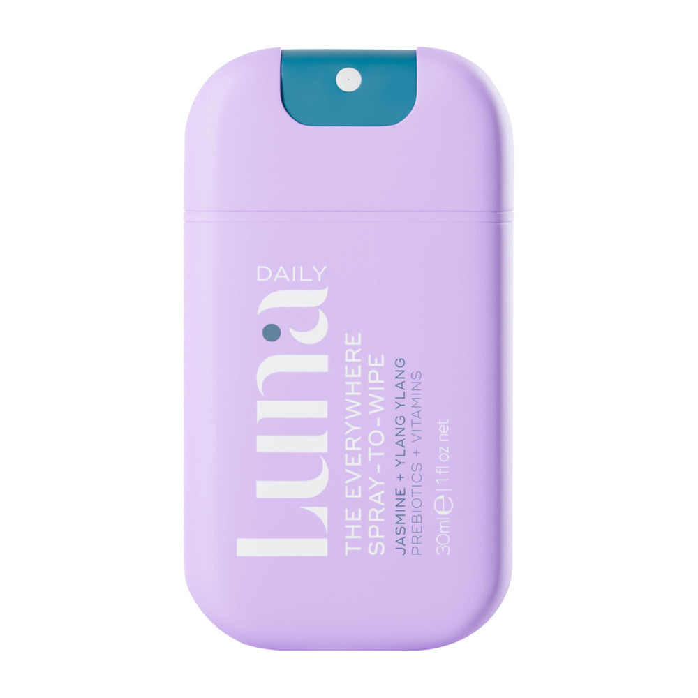 Luna Daily Mini bottle closeup for convenient on-the-go cleansing.