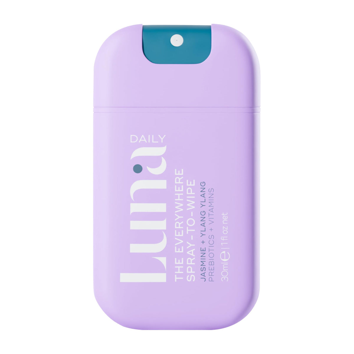 Luna Daily Mini bottle closeup for convenient on-the-go cleansing.