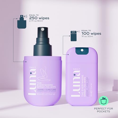 Luna Daily Mini bottle mist for quick refresh anytime.