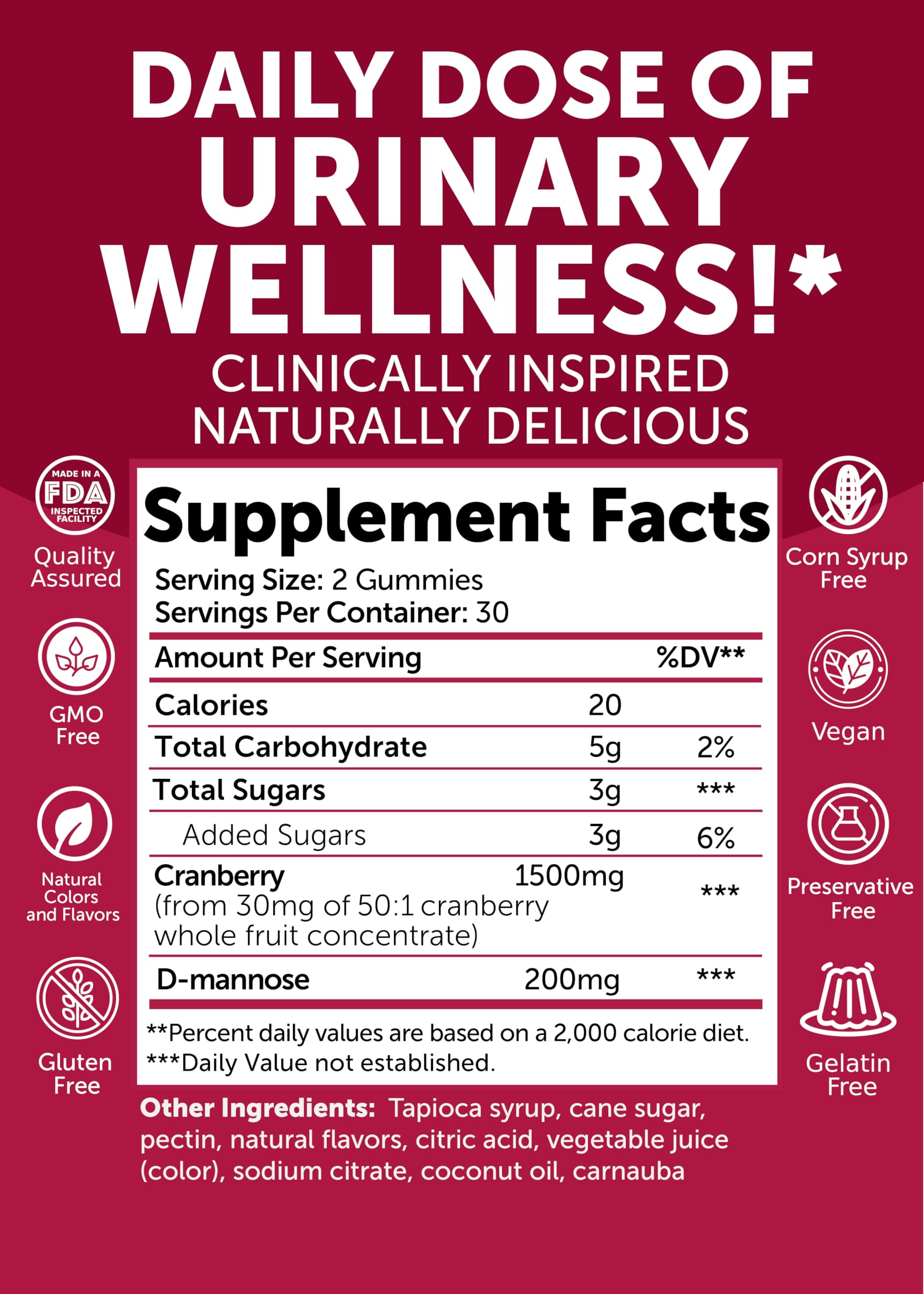 Lunakai cran-raspberry flavor gummy close-up for tasty daily routine.