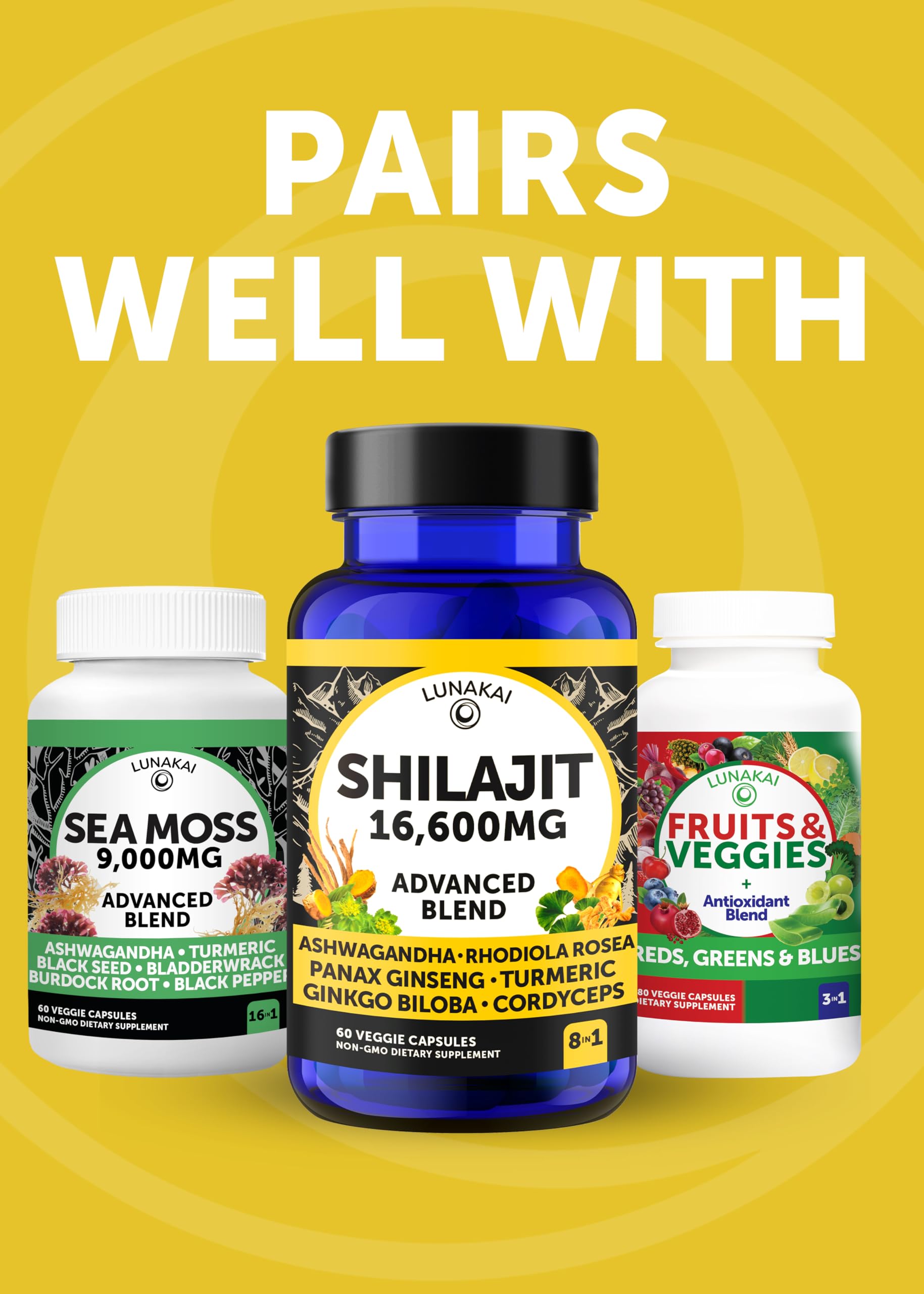 Lifestyle shot of Lunakai capsules in a daily routine setting.