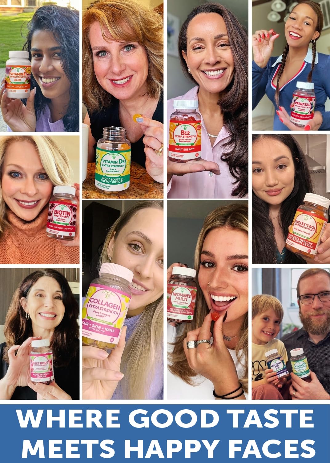 Lunakai kids serving gummy bottle showing kid-friendly flavor appeal.