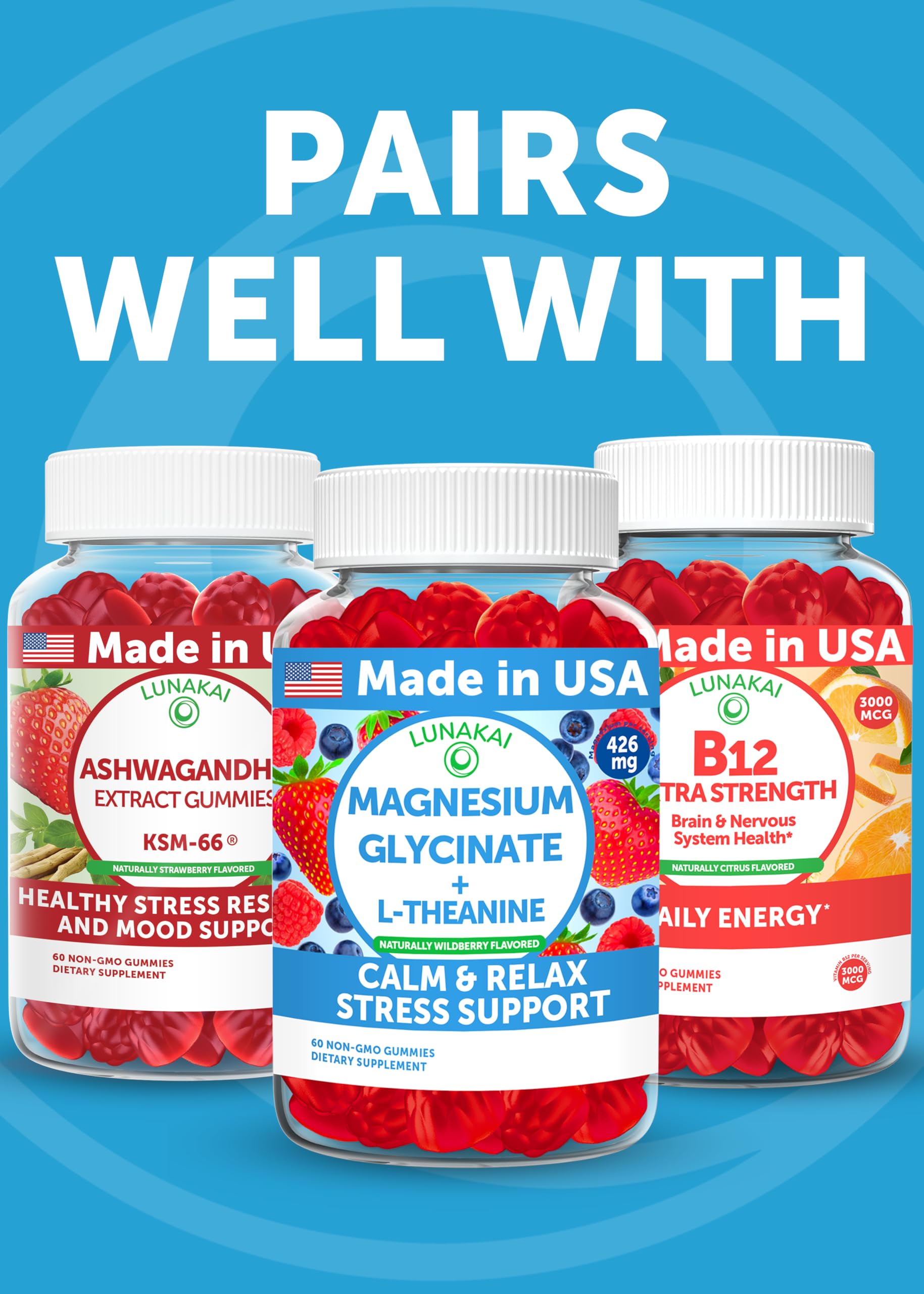Lunakai made-in-USA seal on packaging signaling trusted quality.
