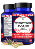 Lunakai Natural Testosterone Booster for Men with Tongkat Ali, Ashwagandha & Shilajit – 60ct