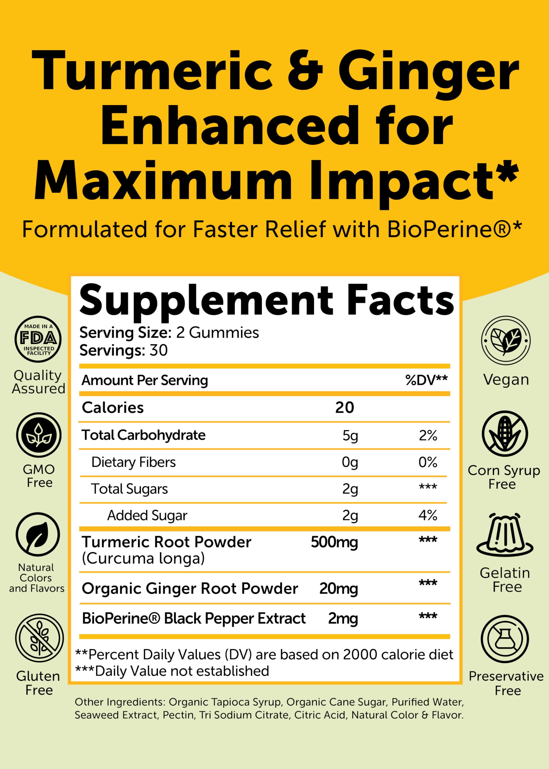 Lunakai ingredients closeup highlights turmeric and ginger for antioxidant-support in routine