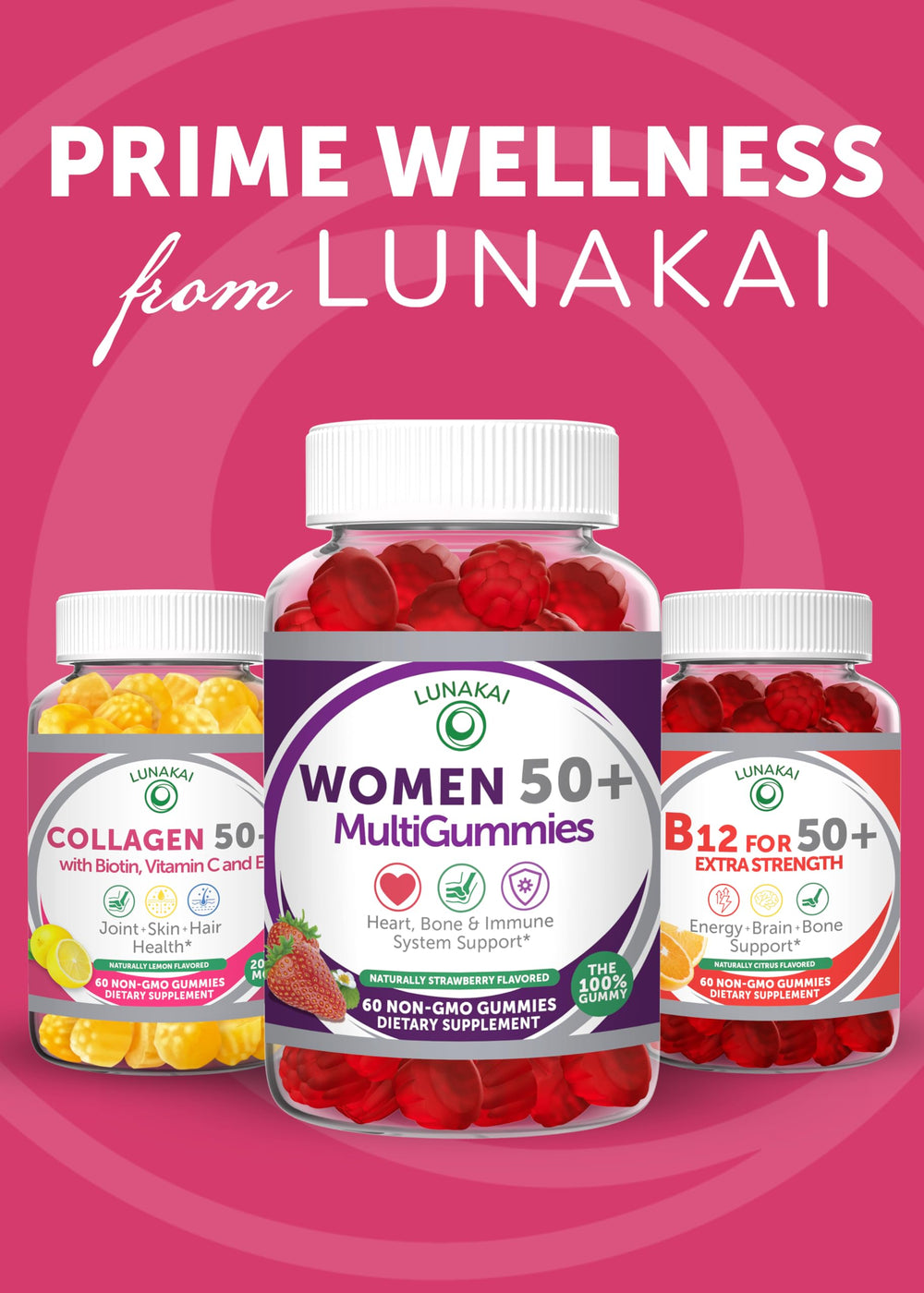 Lunakai USA-made bottle exterior highlighting premium quality