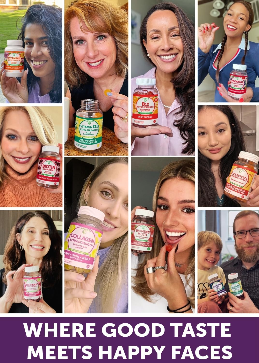 Lunakai USA-made label highlights non-GMO, gluten-free notes for clean nutrition.