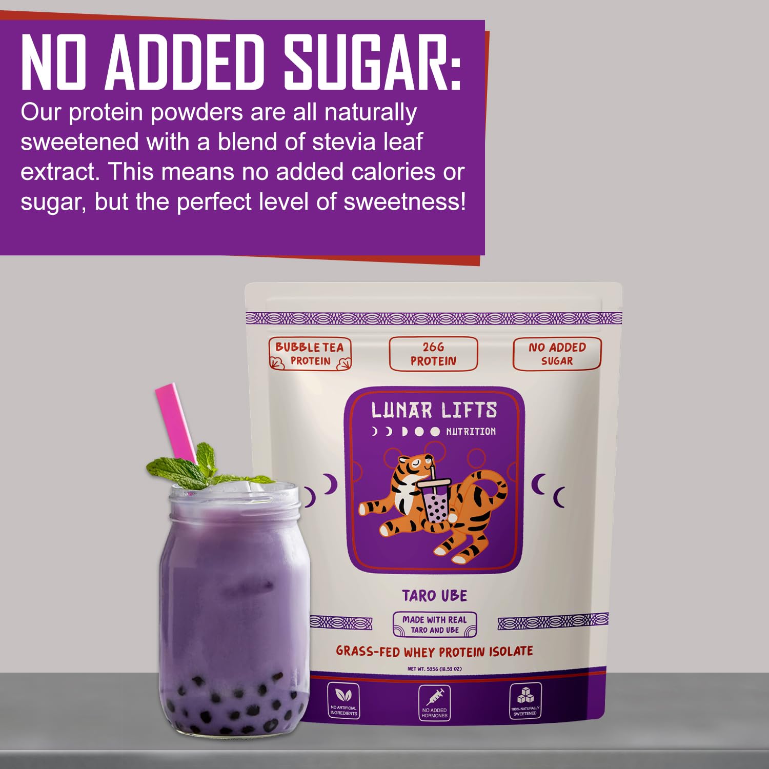 Lunar Lifts 26g protein per serving to support muscle recovery